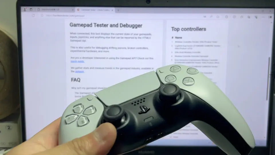 gamepad tester ps5