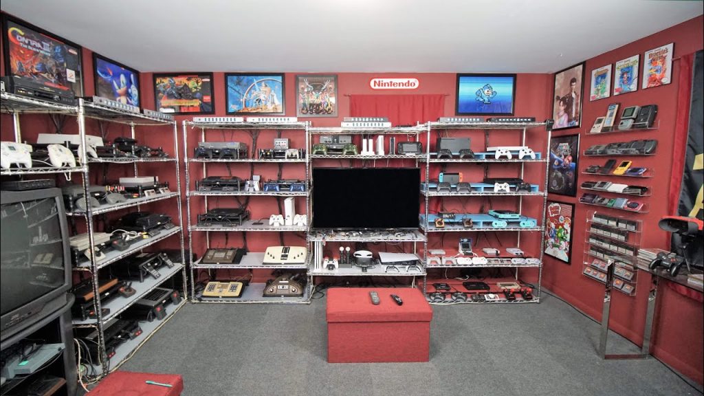 game console shelf ideas