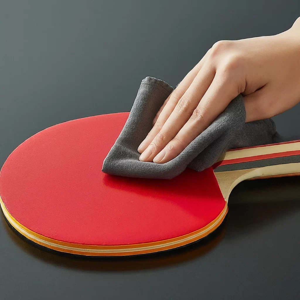 clean ping pong paddle