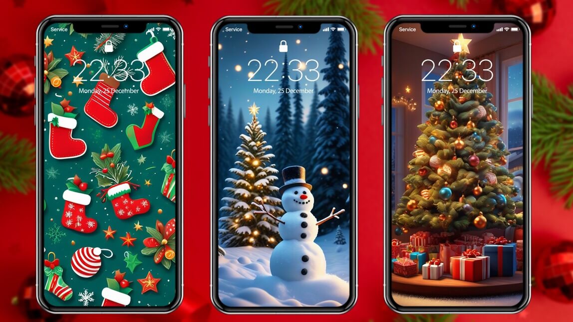 christmas home screen