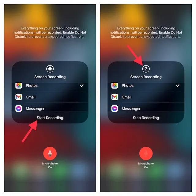 enable screen recording on iphone